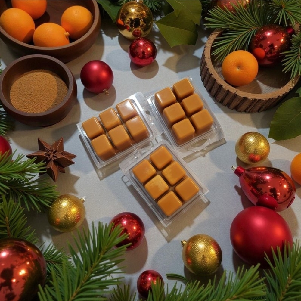 Soy Wax Melts Orange Clove Candle Melts Orchid & Vine Set Of 3
